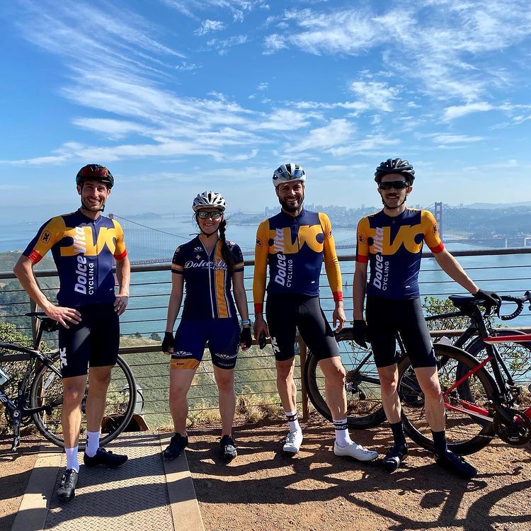 Spotted an OG Dolce Vita jersey in the wild! The style has changed but the vibe remains 

#dolcevitacycling #hawkhill #cycling #bayarea #marinheadlands
