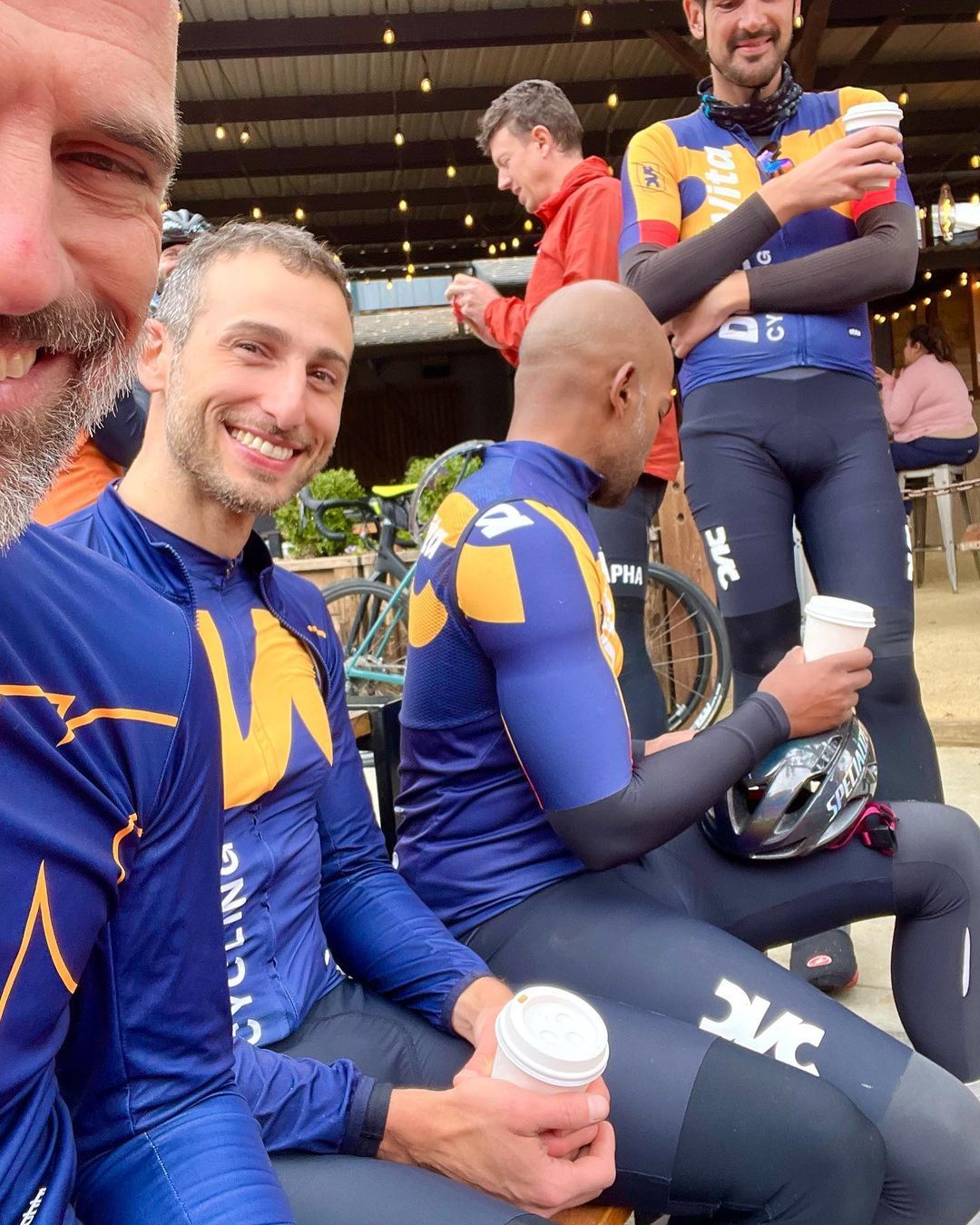 Wet and wild DVC team ride. Cleared up for some good times in the East Bay!

@obbi.cc @sfitalianathleticclub @equatorcoffees @achieveptc @untappedmaple @tripsforkidsmarin  @worldbicyclerelief @marinservicecourse @osmonutrition @jkbrkb #themenkegeoup #onewealthadvisors